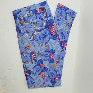 LuLaRoe Tall and Curvy Minnie Mouse Leggings